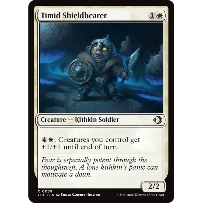 Magic: The Gathering Timid Shieldbearer (39) Lightly Played