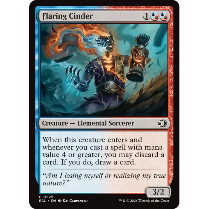 Magic: The Gathering Flaring Cinder (225) Lightly Played