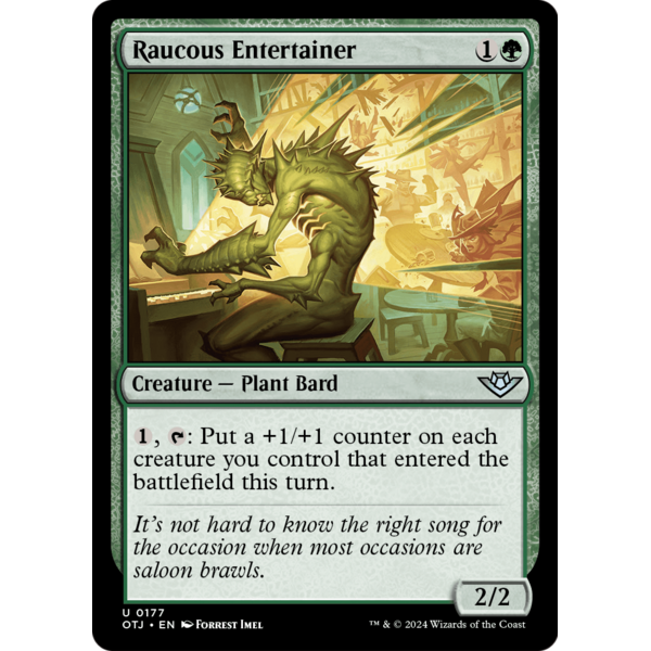 Magic: The Gathering Raucous Entertainer (177) Lightly Played