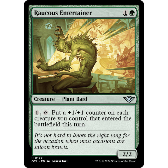 Magic: The Gathering Raucous Entertainer (177) Lightly Played