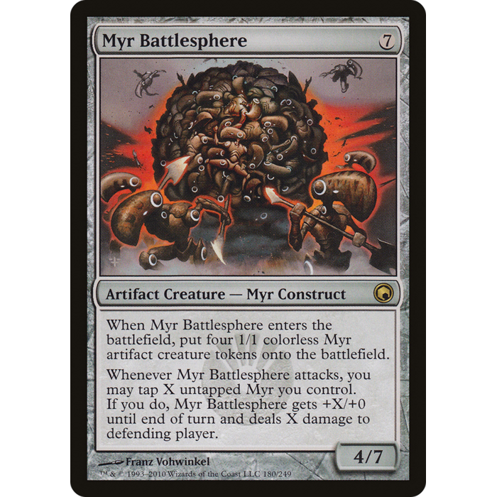 Magic: The Gathering Myr Battlesphere (180) Lightly Played