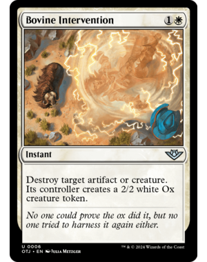 Magic: The Gathering Bovine Intervention (6) Lightly Played