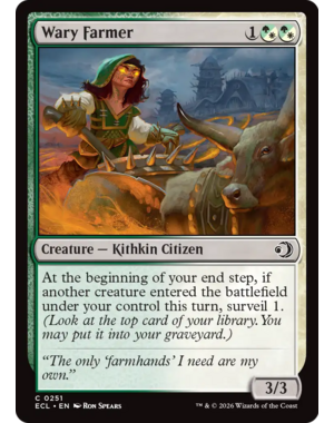 Magic: The Gathering Wary Farmer (251) Lightly Played