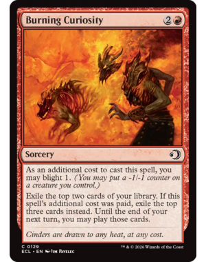 Magic: The Gathering Burning Curiosity (129) Lightly Played