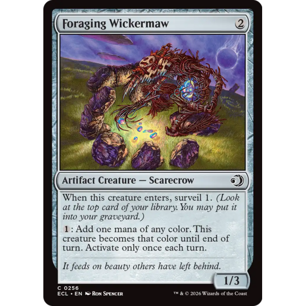 Magic: The Gathering Foraging Wickermaw (256) Lightly Played