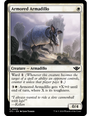 Magic: The Gathering Armored Armadillo (3) Lightly Played