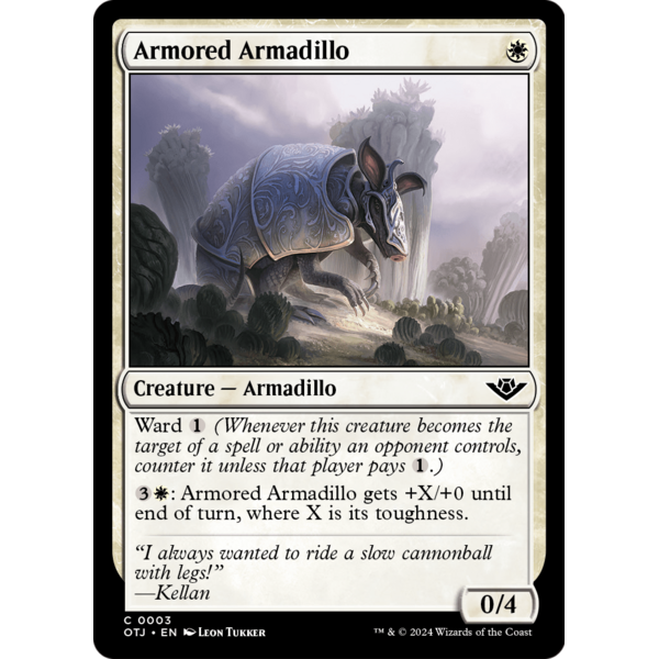 Magic: The Gathering Armored Armadillo (3) Lightly Played