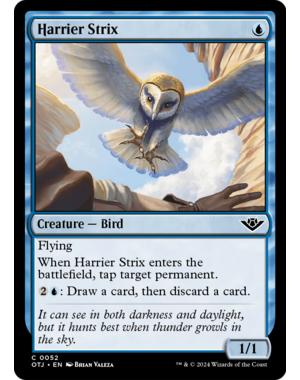 Magic: The Gathering Harrier Strix (52) Lightly Played