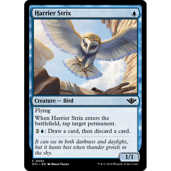 Magic: The Gathering Harrier Strix (52) Lightly Played