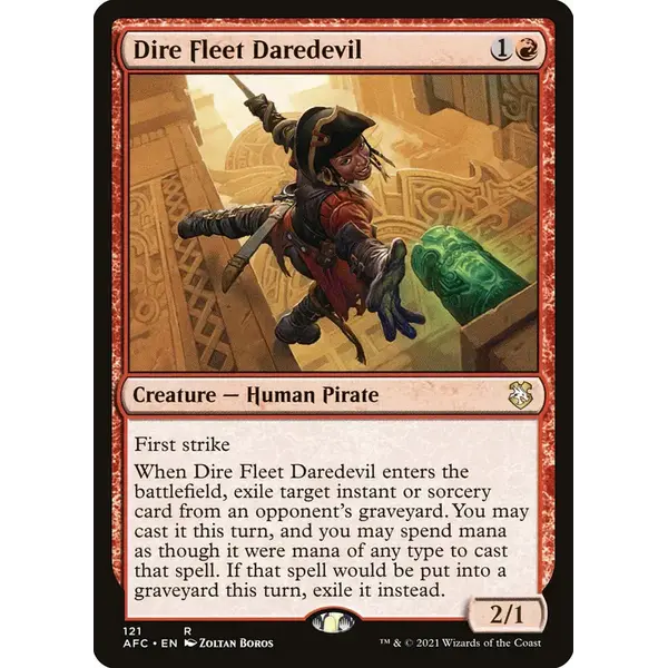 Magic: The Gathering Dire Fleet Daredevil (121) Lightly Played