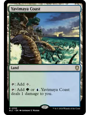 Magic: The Gathering Yavimaya Coast (355) Lightly Played