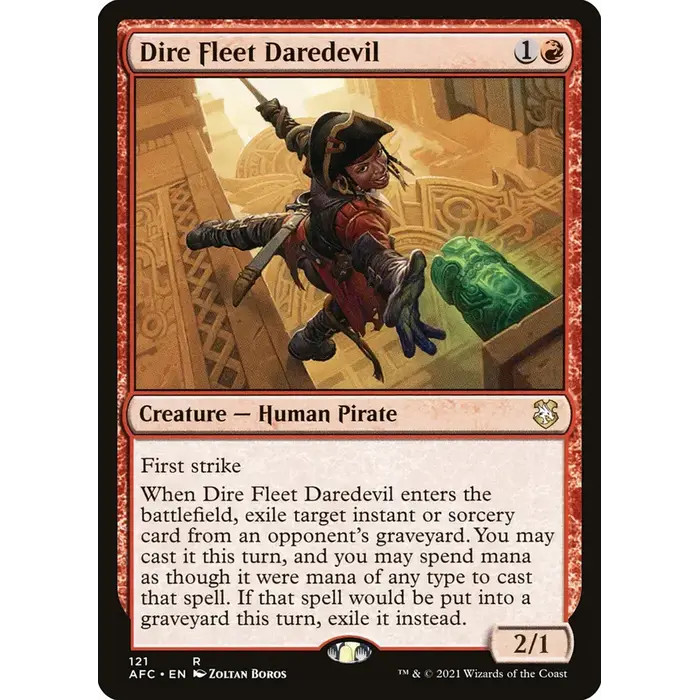 Magic: The Gathering Dire Fleet Daredevil (121) Lightly Played