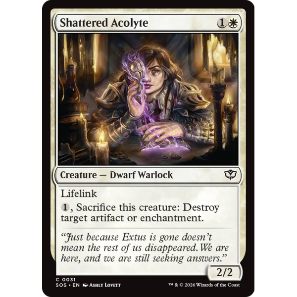 Magic: The Gathering Shattered Acolyte (31) Lightly Played