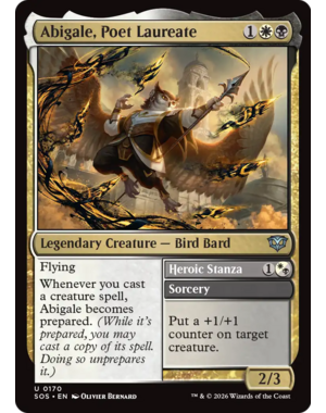 Magic: The Gathering Abigale, Poet Laureate (170) Lightly Played