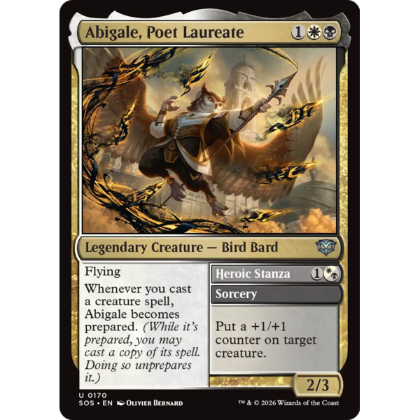 Magic: The Gathering Abigale, Poet Laureate (170) Lightly Played