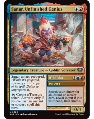 Magic: The Gathering Sanar, Unfinished Genius (223) Lightly Played