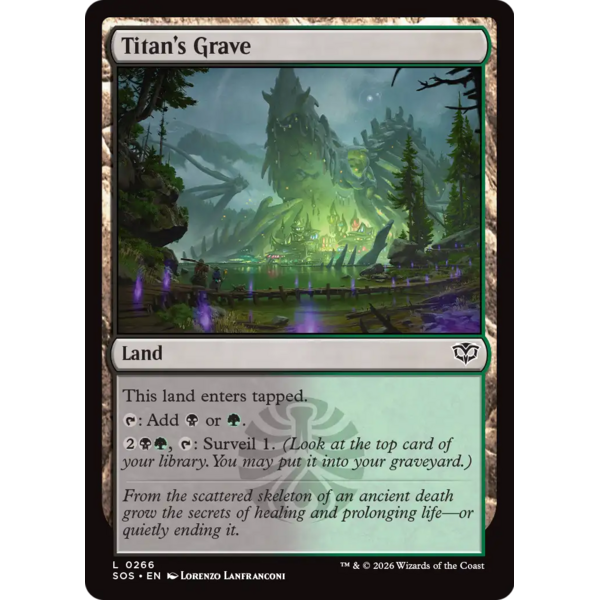 Magic: The Gathering Titan's Grave (266) Lightly Played