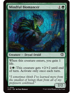 Magic: The Gathering Mindful Biomancer (154) Lightly Played