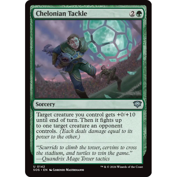 Magic: The Gathering Chelonian Tackle (142) Lightly Played