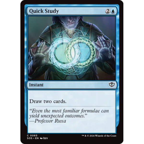 Magic: The Gathering Quick Study (65) Lightly Played