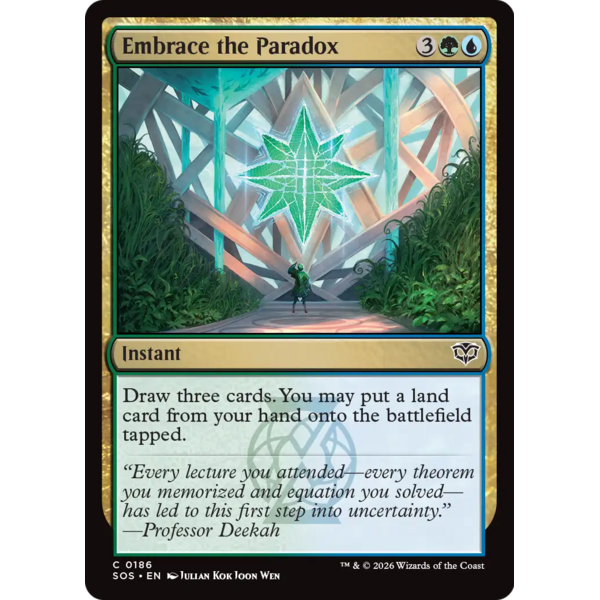 Magic: The Gathering Embrace the Paradox (186) Lightly Played