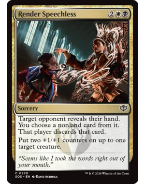 Magic: The Gathering Render Speechless (220) Lightly Played