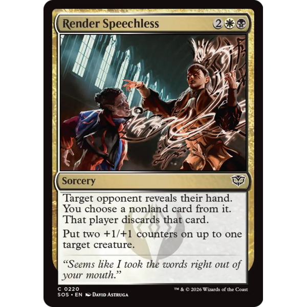 Magic: The Gathering Render Speechless (220) Lightly Played