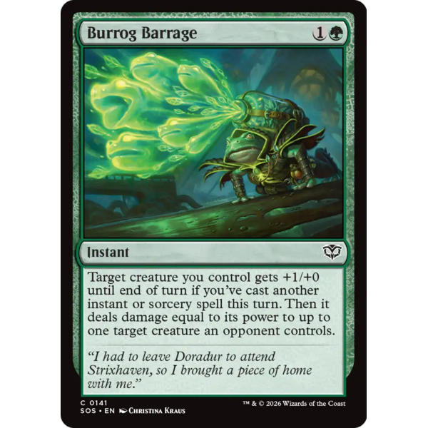 Magic: The Gathering Burrog Barrage (141) Lightly Played