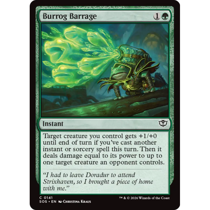 Magic: The Gathering Burrog Barrage (141) Lightly Played