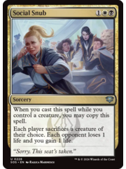 Magic: The Gathering Social Snub (228) Lightly Played