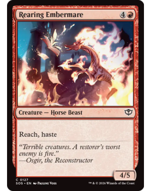 Magic: The Gathering Rearing Embermare (127) Lightly Played