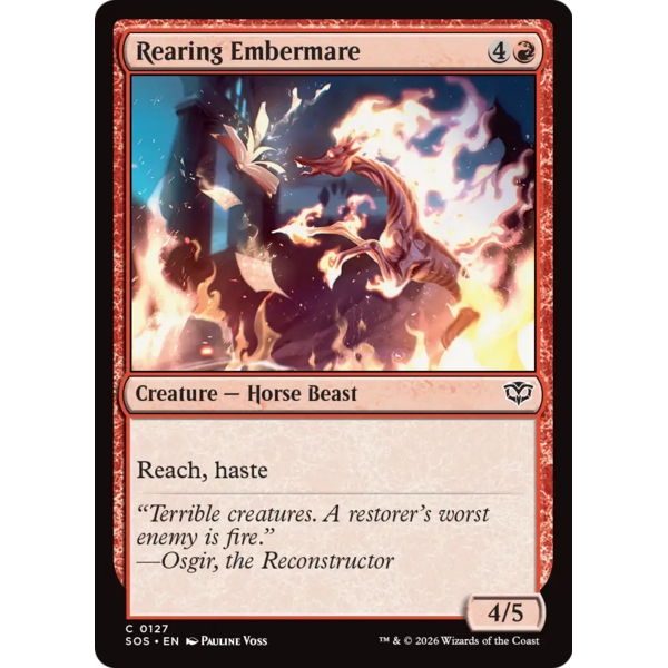 Magic: The Gathering Rearing Embermare (127) Lightly Played