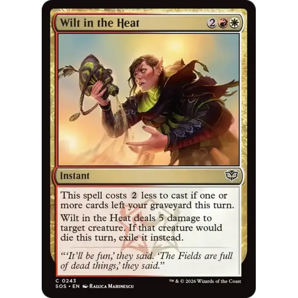 Magic: The Gathering Wilt in the Heat (243) Lightly Played