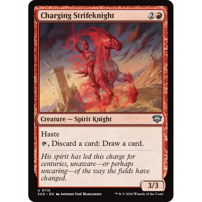Magic: The Gathering Charging Strifeknight (110) Lightly Played
