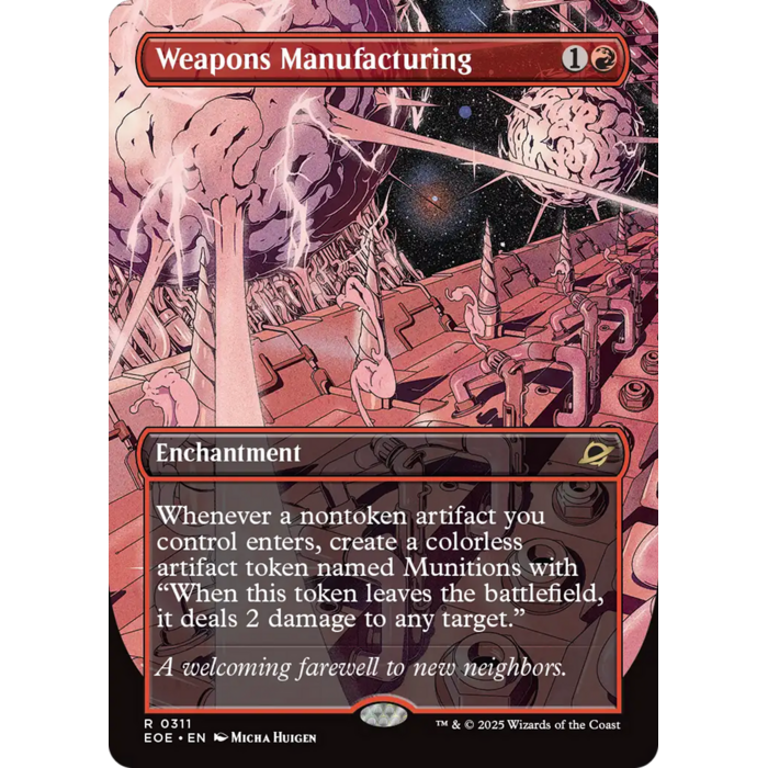 Magic: The Gathering Weapons Manufacturing (Borderless) (311) Lightly Played Foil