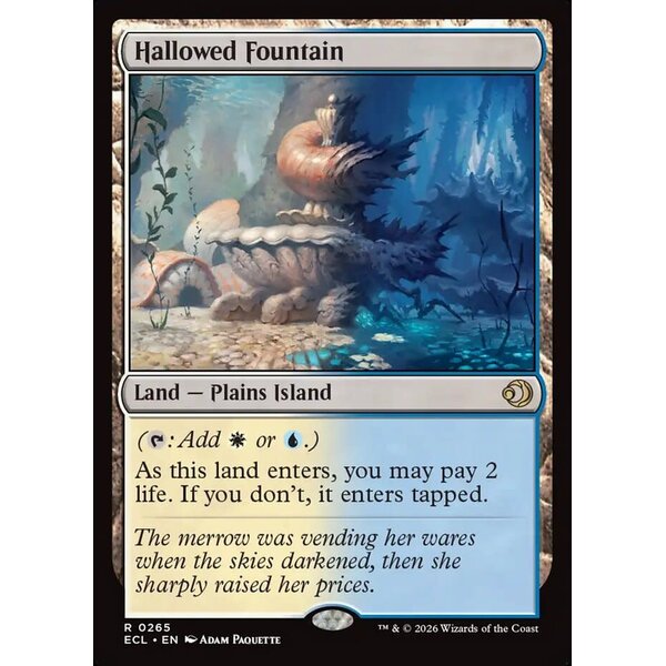 Magic: The Gathering Hallowed Fountain (265) Lightly Played Foil