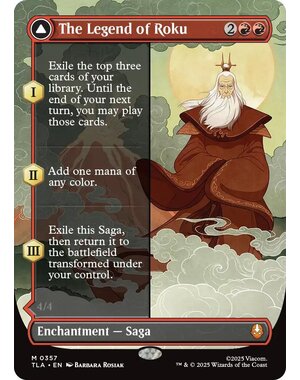 Magic: The Gathering The Legend of Roku (Borderless) (357) Lightly Played Foil