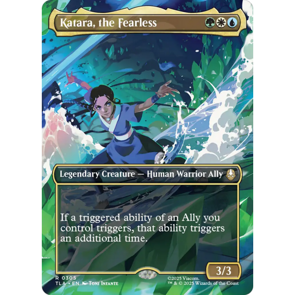 Magic: The Gathering Katara, the Fearless (Borderless) (305) Lightly Played Foil