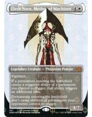 Magic: The Gathering Elesh Norn, Mother of Machines (Concept Praetor) (Step-and-Compleat Foil) (421) Lightly Played