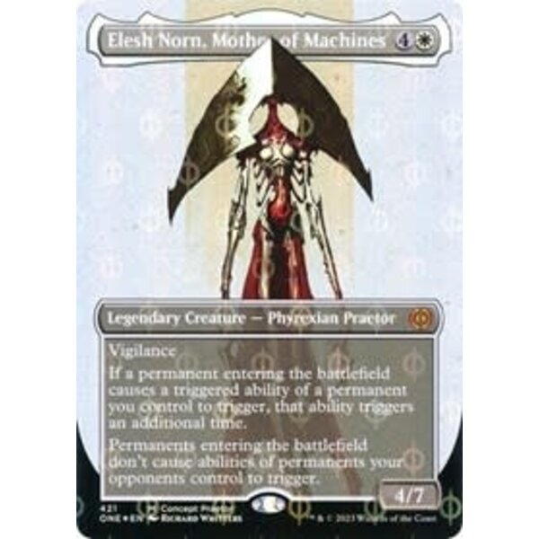Magic: The Gathering Elesh Norn, Mother of Machines (Concept Praetor) (Step-and-Compleat Foil) (421) Lightly Played