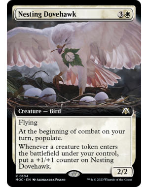 Magic: The Gathering Nesting Dovehawk (Extended Art) (104) Lightly Played