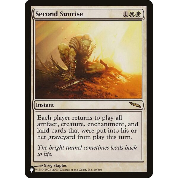 Magic: The Gathering Second Sunrise (020) Lightly Played