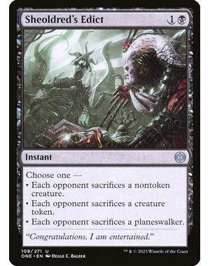 Magic: The Gathering Sheoldred's Edict (108) Lightly Played Foil