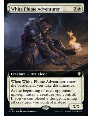 Magic: The Gathering White Plume Adventurer (Extended Art) (558) Near Mint