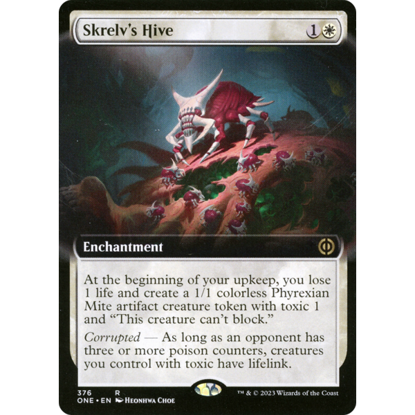 Magic: The Gathering Skrelv's Hive (Extended Art) (376) Lightly Played