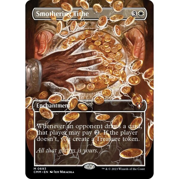 Magic: The Gathering Smothering Tithe (693) (Borderless) Lightly Played Foil
