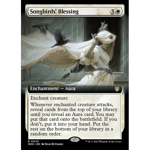 Magic: The Gathering Songbirds' Blessing (Extended Art) (043) Lightly Played
