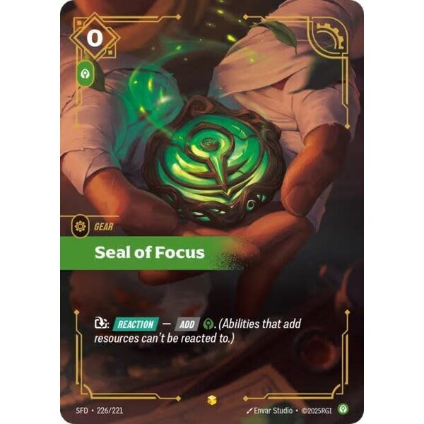 UVS Games Seal of Focus (Overnumbered) (226) Near Mint Foil