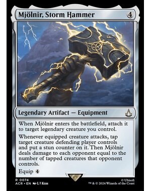 Magic: The Gathering Mjolnir, Storm Hammer (074) (Foil) Lightly Played