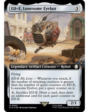 Magic: The Gathering ED-E, Lonesome Eyebot (Extended Art) (Surge Foil) (960) Lightly Played Foil